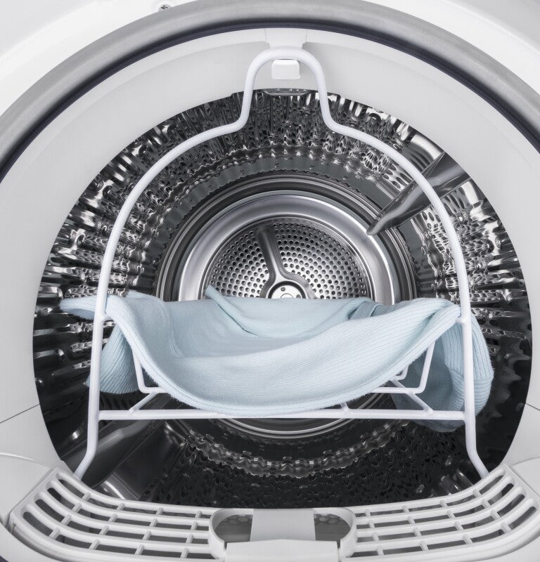 GE 24" 4.3 Cu.Ft. Front Load Vented Electric Dryer with Stainless Steel Basket - Other (GFD14ESSNWW)