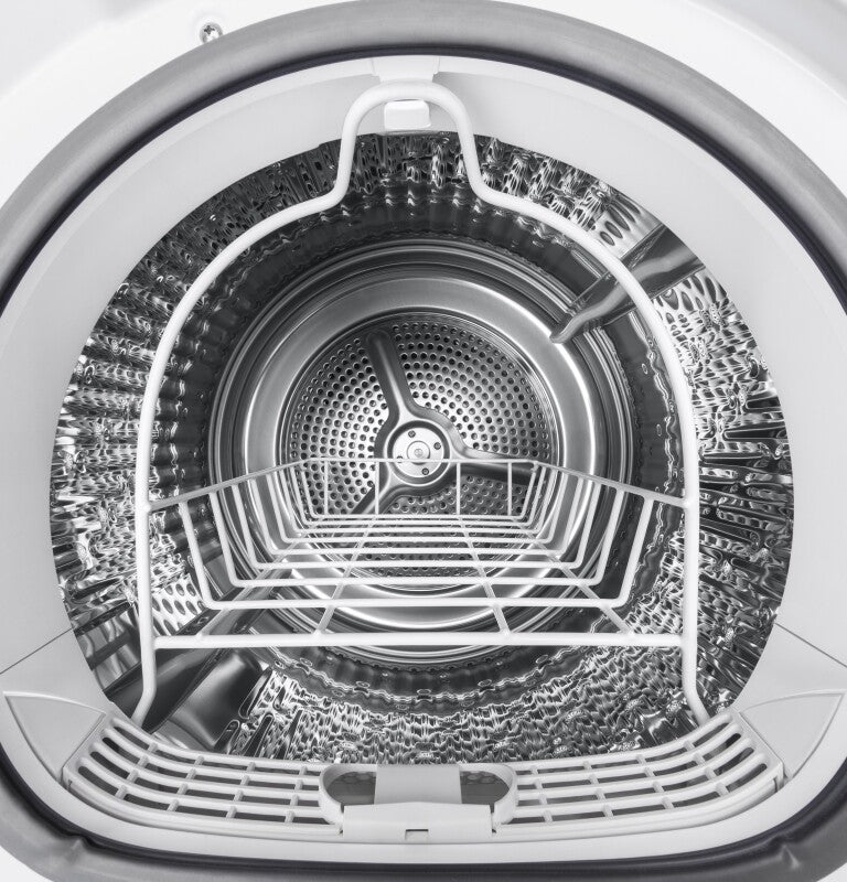 GE 24" 4.3 Cu.Ft. Front Load Vented Electric Dryer with Stainless Steel Basket - White (GFD14ESSNWW)
