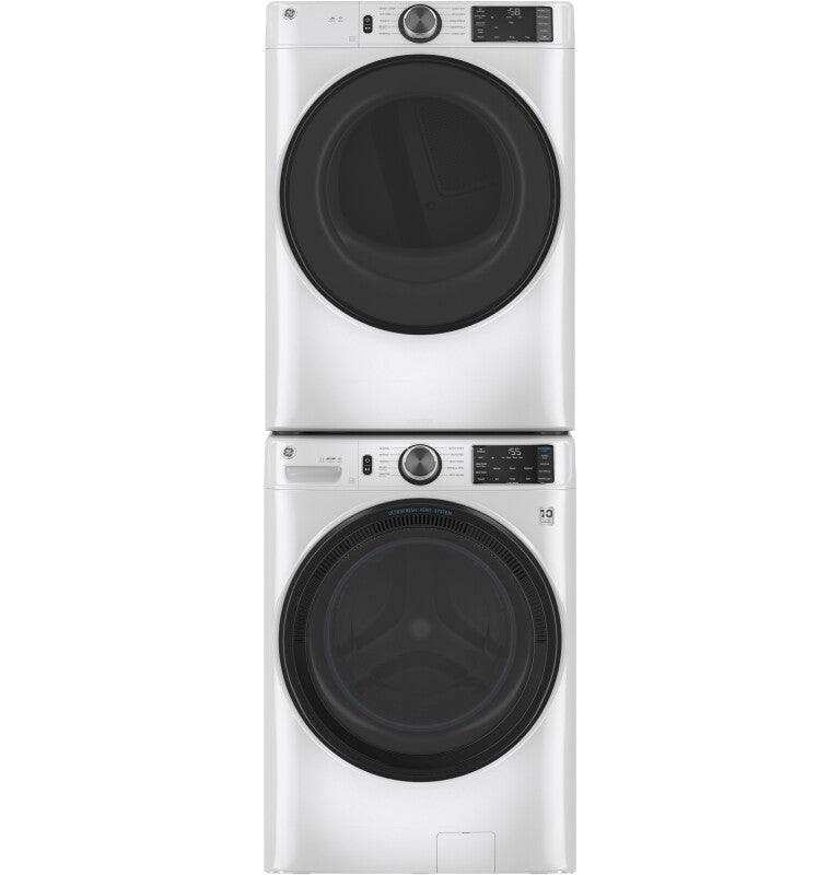 GE 7.8 cu. ft. Capacity Smart Front Load Electric Dryer with Sanitize Cycle - White (GFD55ESSNWW)