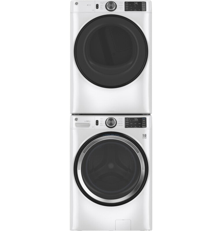 GE 7.8 cu. ft. Capacity Smart Front Load Gas Dryer with Sanitize Cycle - White (GFD55GSSNWW)