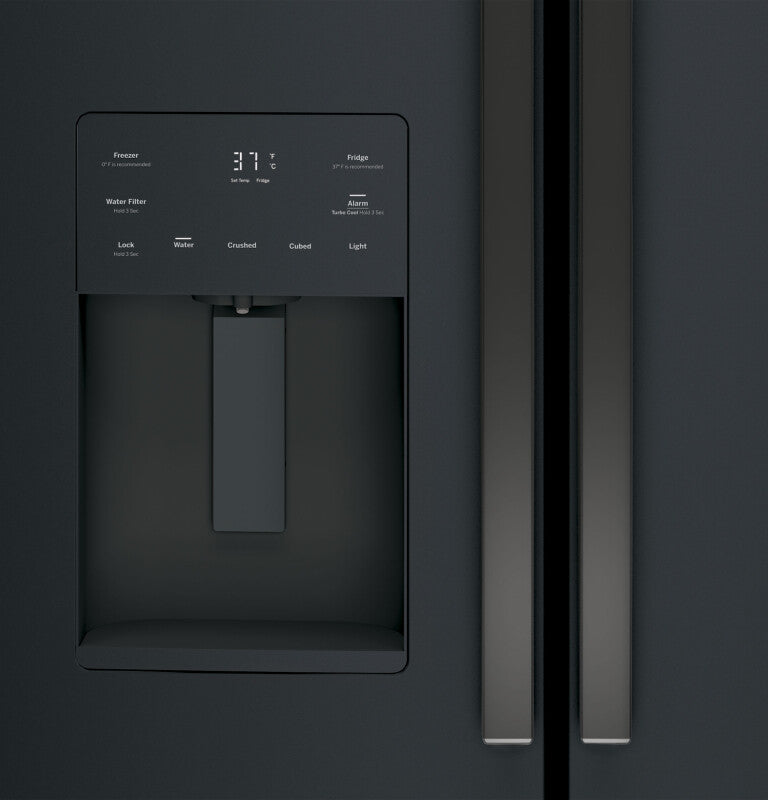 GE 25.7 Cu. Ft. French-Door Refrigerator - Fingerprint Resistant Black Slate (GFE26JEMDS)