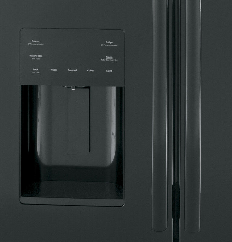 GE 25.7 Cu. Ft. French-Door Refrigerator - Black (GFE26JGMBB)