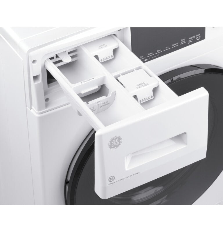 GE 24" 2.4 cu. ft.Capacity Front Load Washer/Condenser Dryer Combo - White (GFQ14ESSNWW)