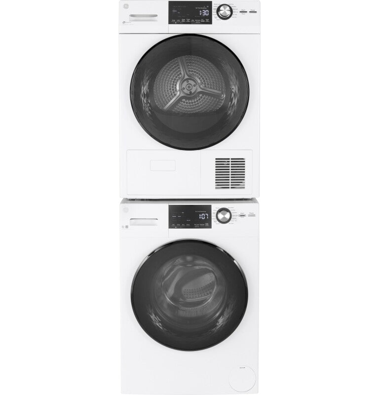 GE 24" 2.4 Cu. Ft. Front Load Washer with Steam - White (GFW148SSMWW)