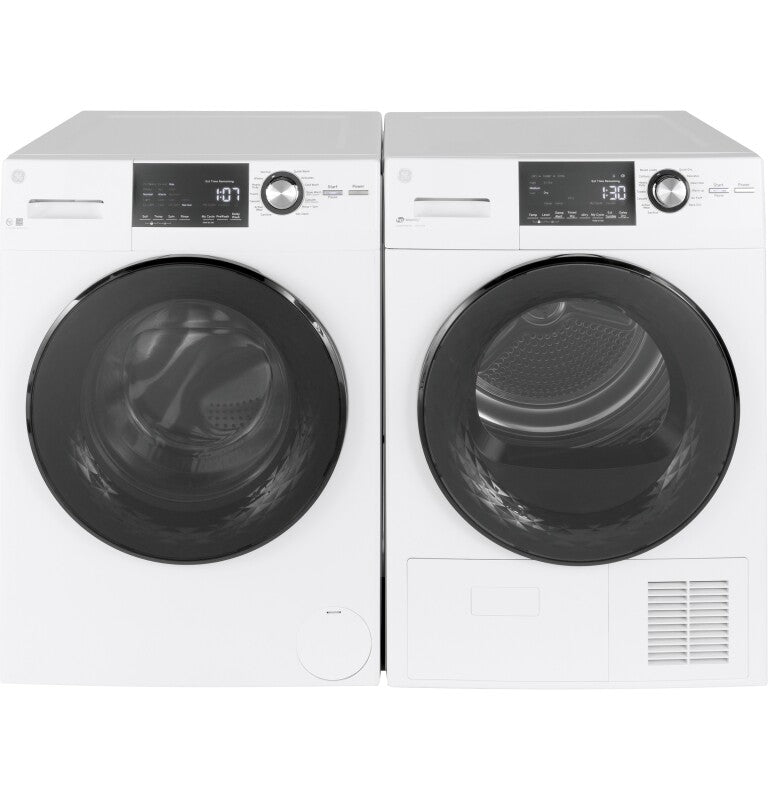 GE 24" 2.4 Cu. Ft. Front Load Washer with Steam - White (GFW148SSMWW)