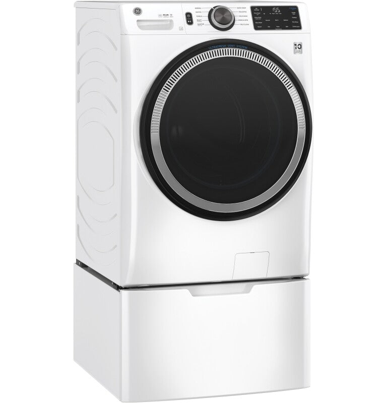 GE 4.8 cu. ft. Capacity Smart Front Load Washer with UltraFresh Vent System with OdorBlock and Sanitize w/Oxi - White (GFW550SSNWW)