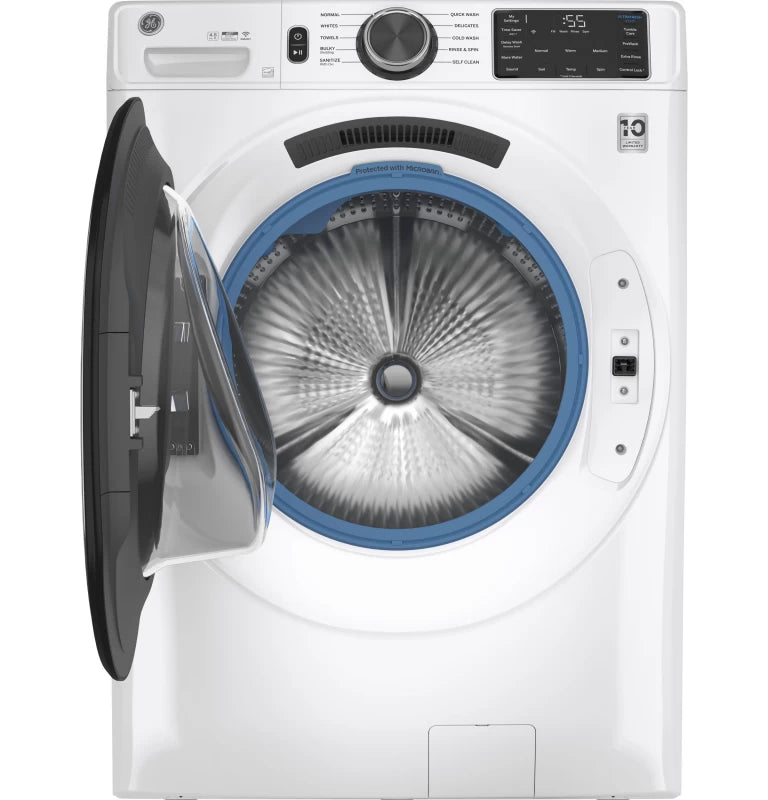 GE 4.8 cu. ft. Capacity Front Load Washer with OdorBlock™ - White (GFW550SSNWW)