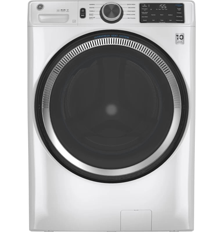 GE 4.8 cu. ft. Capacity Front Load Washer with OdorBlock™ - White (GFW550SSNWW)