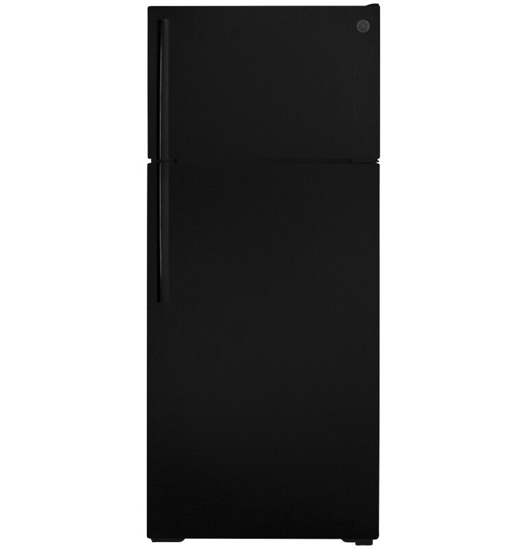 GE 28-Inch 17.5 Cu. Ft. Top-Freezer Refrigerator - Black (GIE18GTNRBB)
