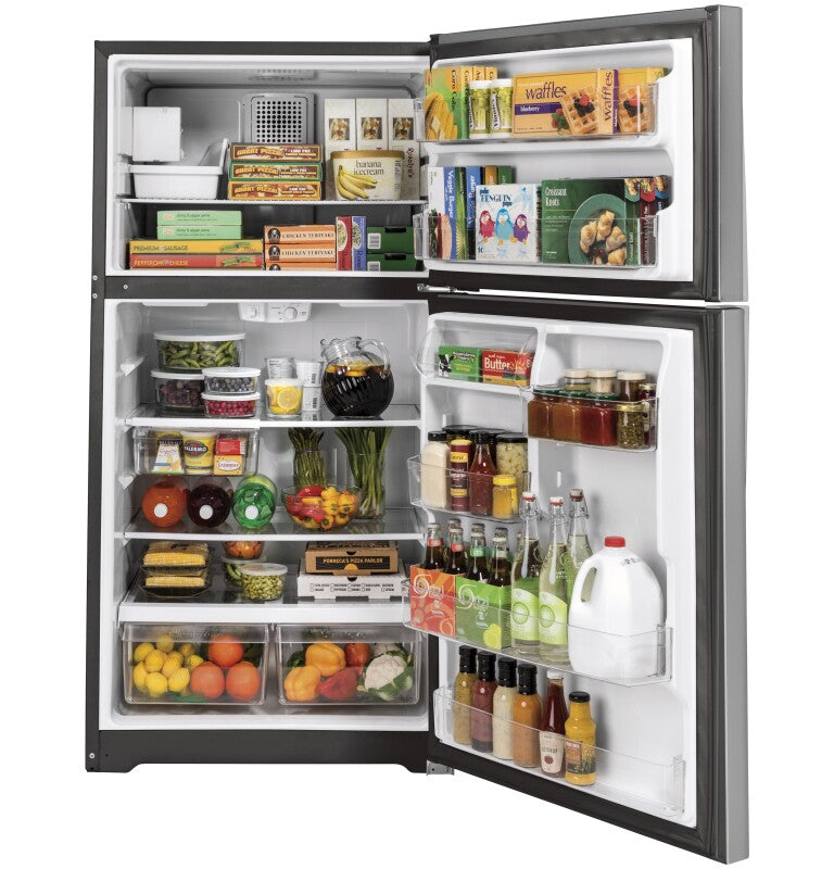 GE 19.2 Cu. Ft. Top-Freezer Refrigerator - Stainless Steel (GIE19JSNRSS)