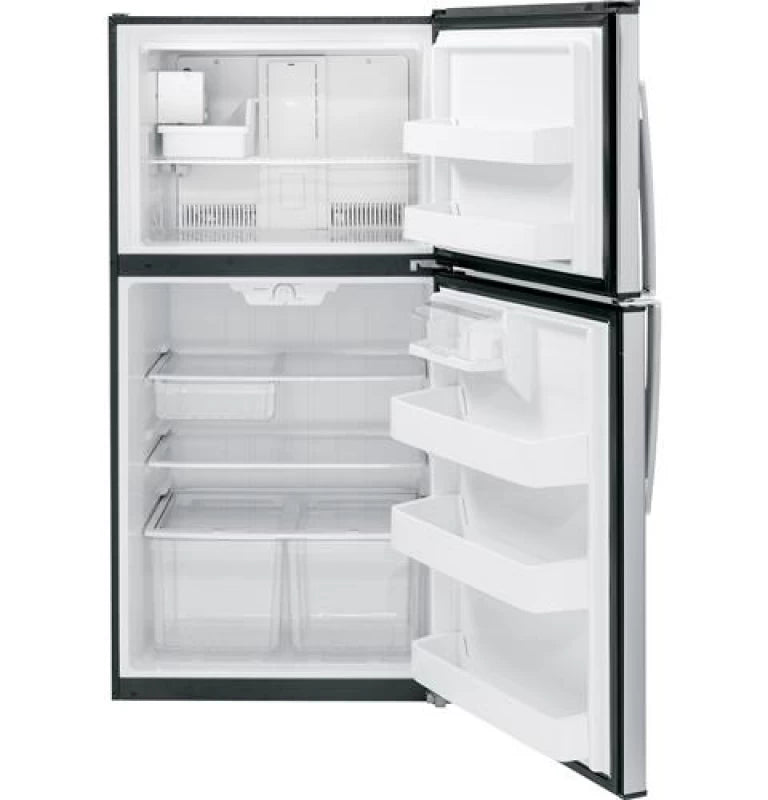 GE 21.1 Cu. Ft. Top-Freezer Refrigerator - Stainless Steel (GIE21GSHSS)