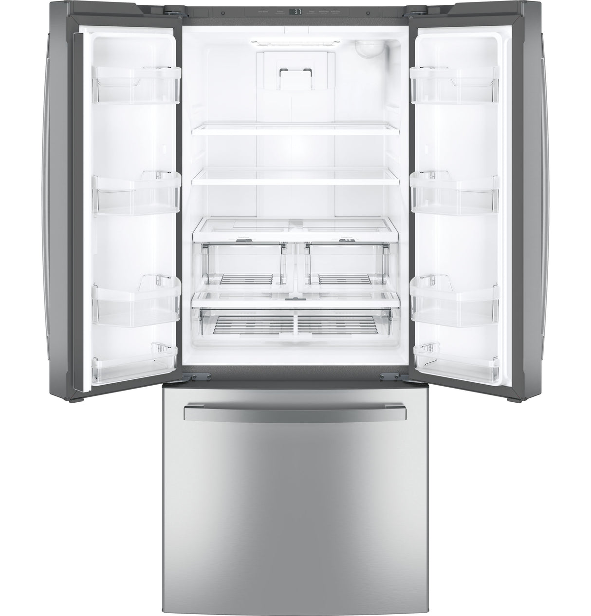 GE 20.8 Cu. Ft. French-Door Refrigerator - Fingerprint Resistant Stainless Steel (GNE21FYKFS)
