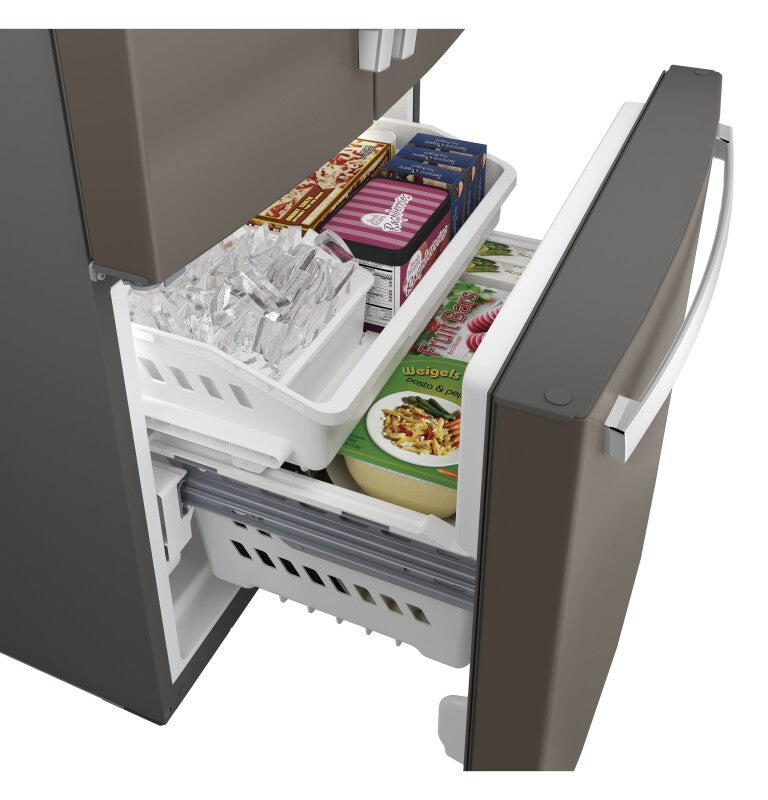 GE 24.7 Cu. Ft. French-Door Refrigerator - Fingerprint Resistant Slate (GNE25JMKES)