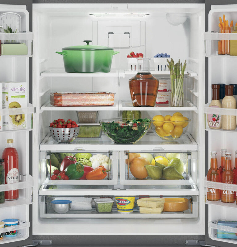 GE 24.7 Cu. Ft. French-Door Refrigerator - Fingerprint Resistant Slate (GNE25JMKES)