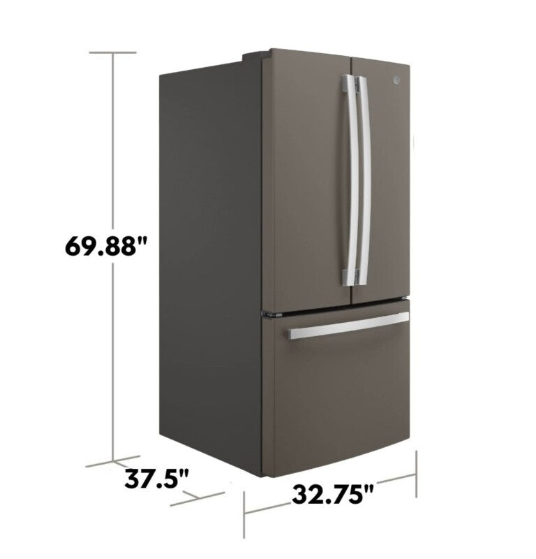 GE 24.7 Cu. Ft. French-Door Refrigerator - Fingerprint Resistant Slate (GNE25JMKES)