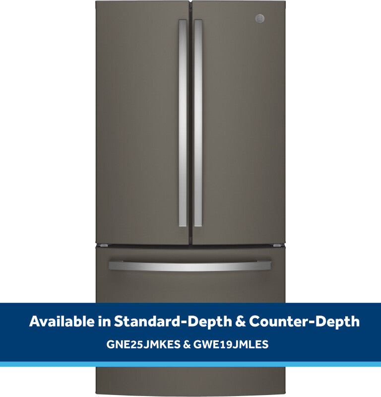 GE 24.7 Cu. Ft. French-Door Refrigerator - Fingerprint Resistant Slate (GNE25JMKES)