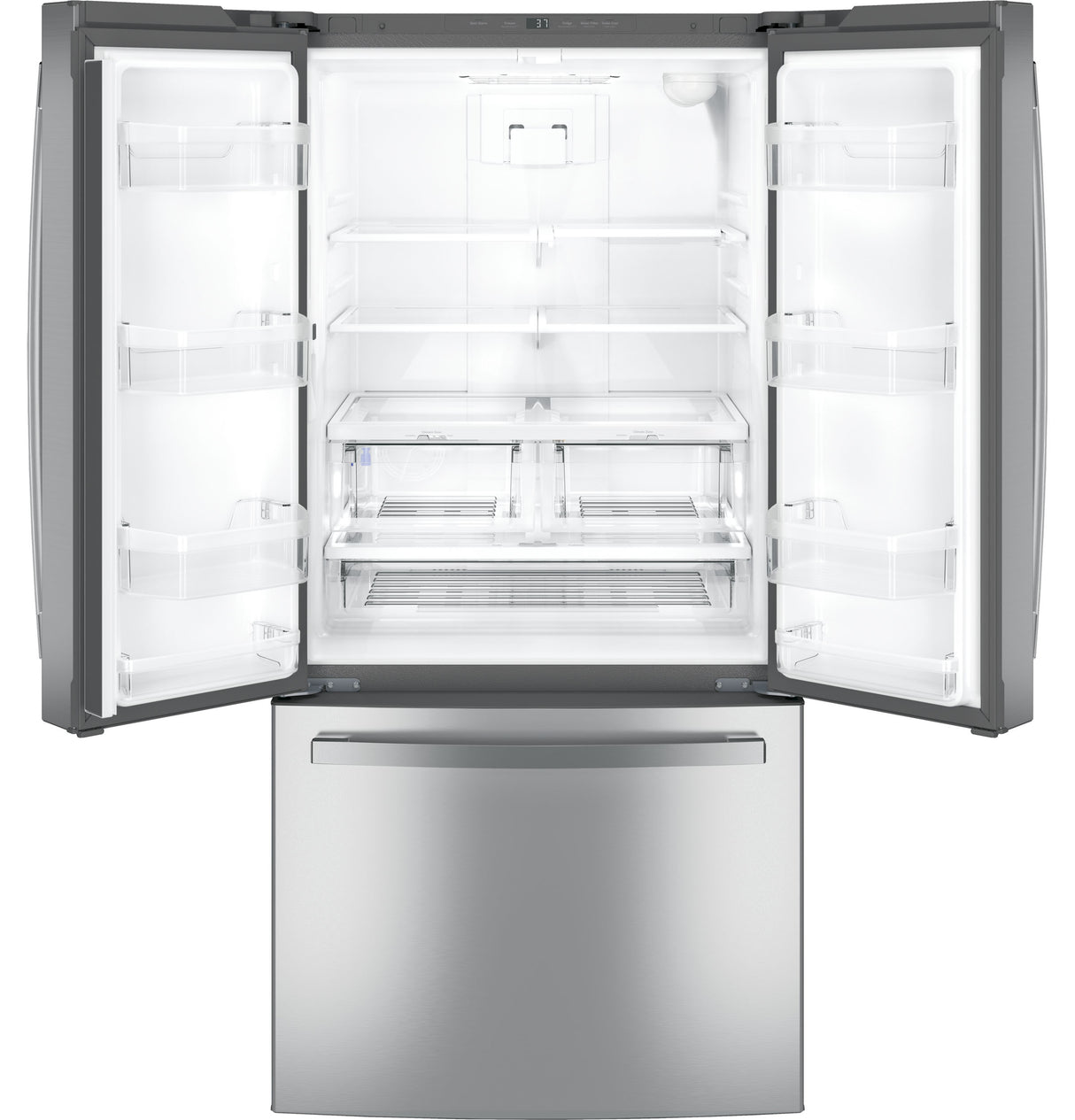 GE 24.7 Cu. Ft. French-Door Refrigerator - Fingerprint Resistant Stainless Steel (GNE25JYKFS)