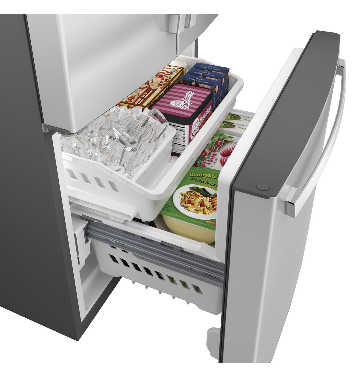 GE 24.7 Cu. Ft. French-Door Refrigerator - Fingerprint Resistant Stainless Steel (GNE25JYKFS)