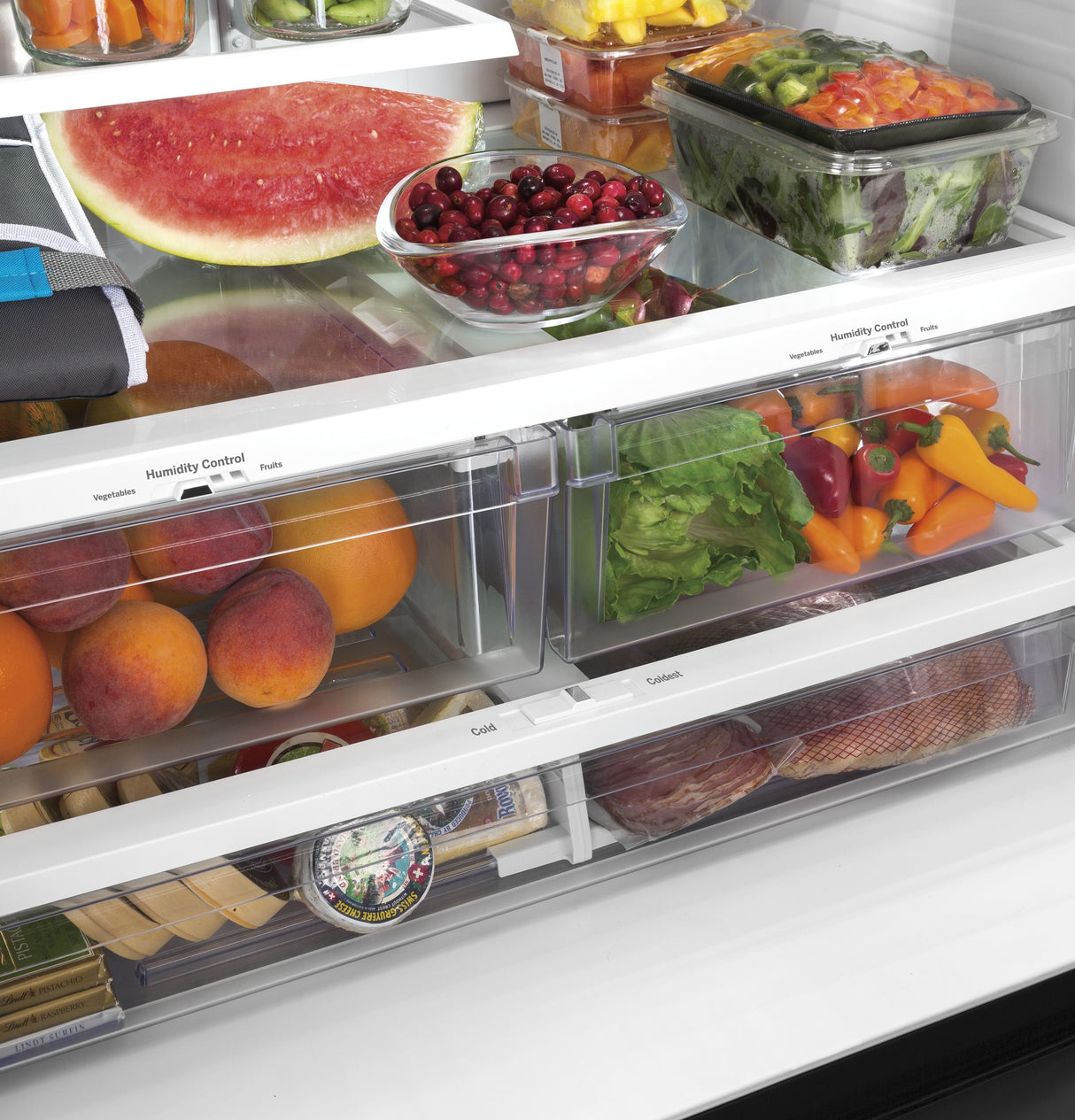 GE 24.7 Cu. Ft. French-Door Refrigerator - Fingerprint Resistant Stainless Steel (GNE25JYKFS)