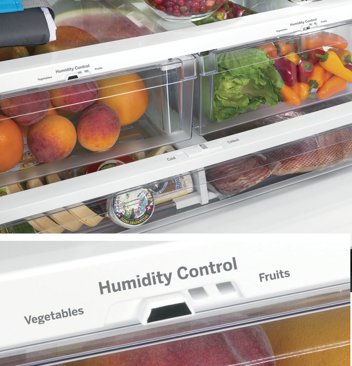 GE 24.7 Cu. Ft. French-Door Refrigerator - Fingerprint Resistant Stainless Steel (GNE25JYKFS)