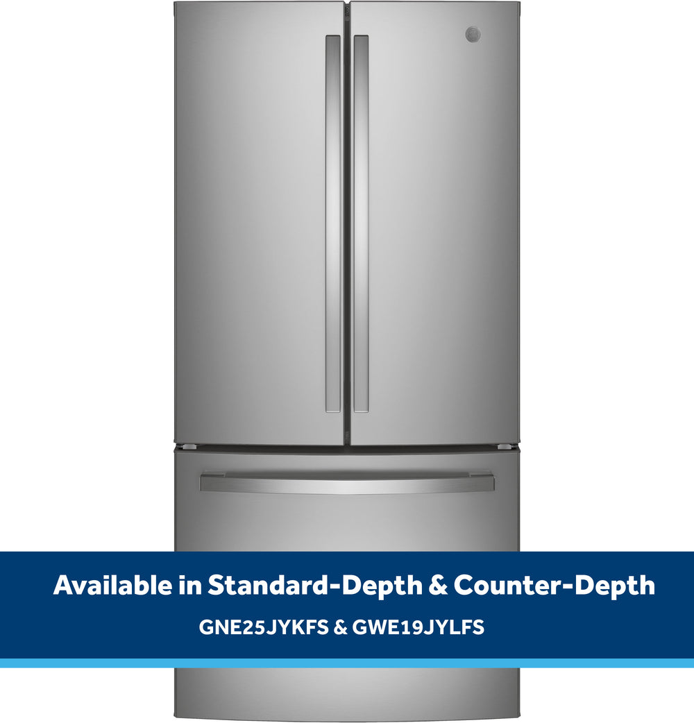GE 24.7 Cu. Ft. French-Door Refrigerator - Stainless Steel (GNE25JYKFS)