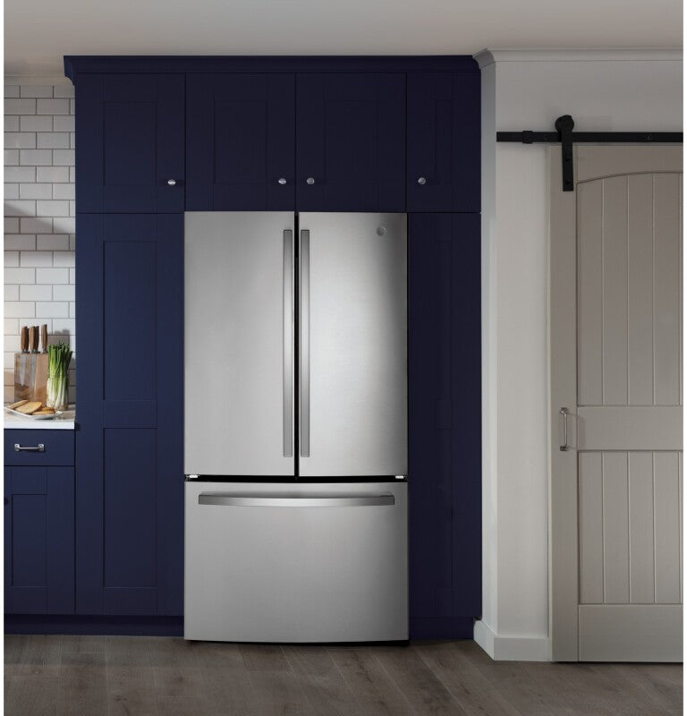 GE 27.0 Cu. Ft. Fingerprint Resistant French-Door Refrigerator - Fingerprint Resistant Stainless Steel (GNE27JYMFS)