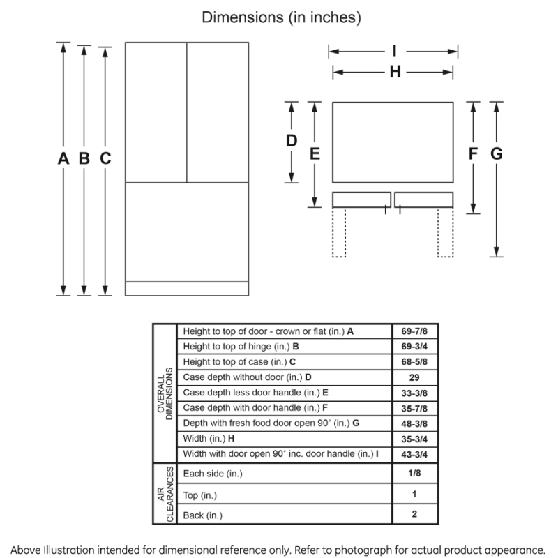 GE 27.0 Cu. Ft. Fingerprint Resistant French-Door Refrigerator - Fingerprint Resistant Stainless Steel (GNE27JYMFS)