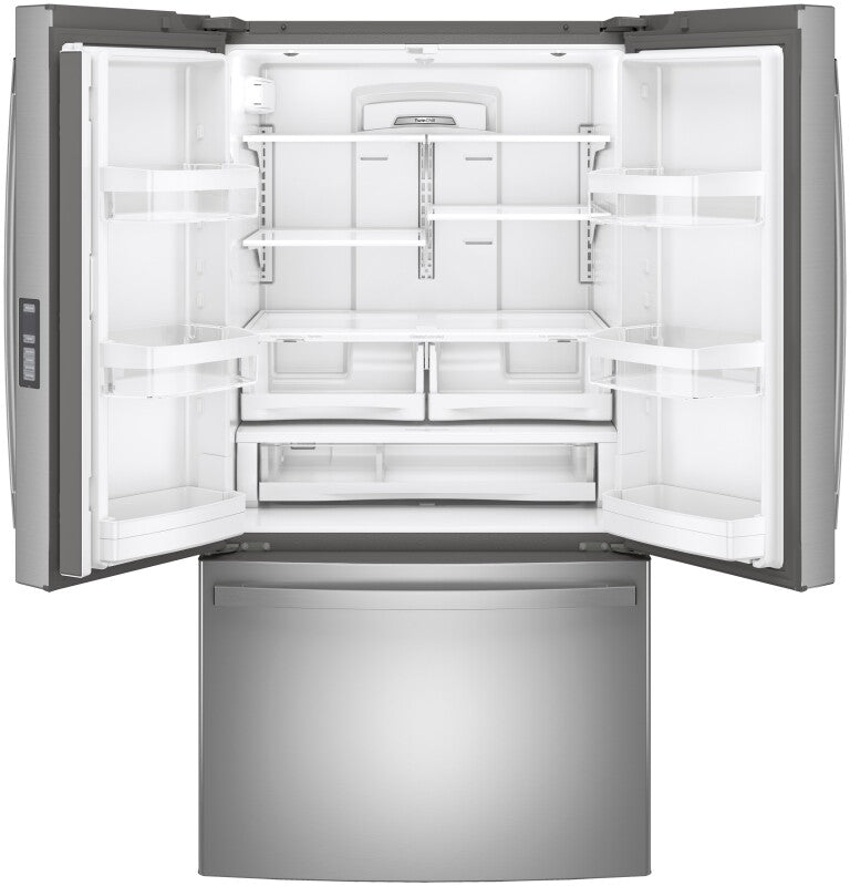 GE 28.7 Cu. Ft. Fingerprint Resistant French-Door Refrigerator - Fingerprint Resistant Stainless Steel (GNE29GYNFS)