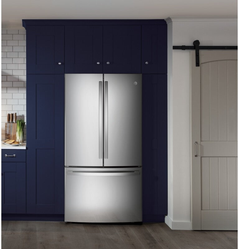 GE 28.7 Cu. Ft. Fingerprint Resistant French-Door Refrigerator - Fingerprint Resistant Stainless Steel (GNE29GYNFS)
