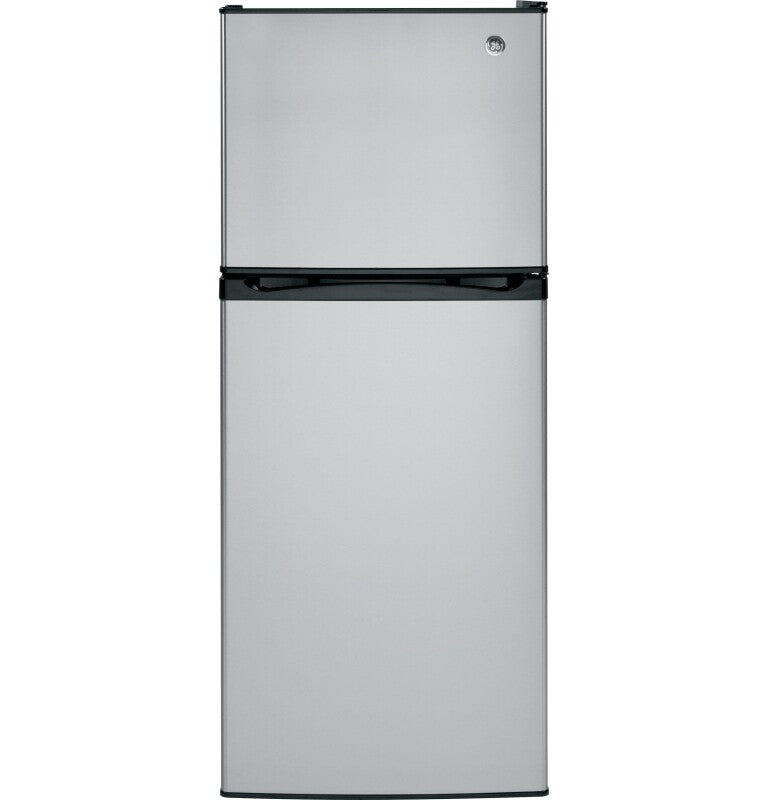 GE 24-Inch 11.6 cu. ft. Top-Freezer Refrigerator - Stainless Steel (GPE12FSKSB)