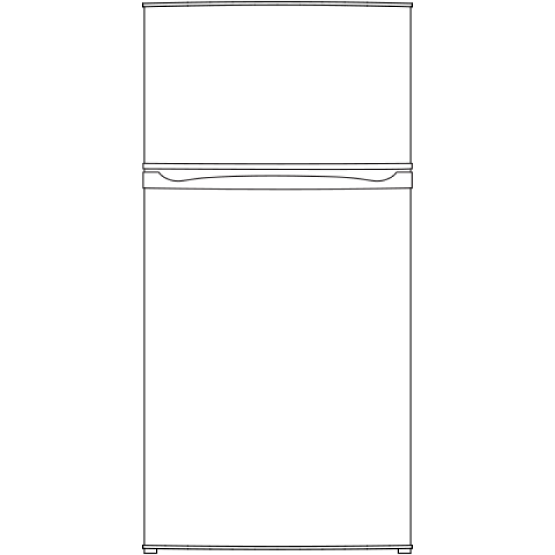 GE 24-Inch 11.6 cu. ft. Top-Freezer Refrigerator - Stainless Steel (GPE12FSKSB)