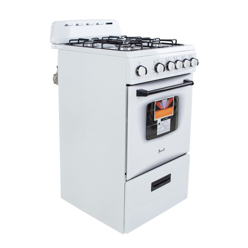 AVANTI Avanti 20" Compact Gas Range Oven - White / 2.1 cu. ft. -  (GR2011CW)