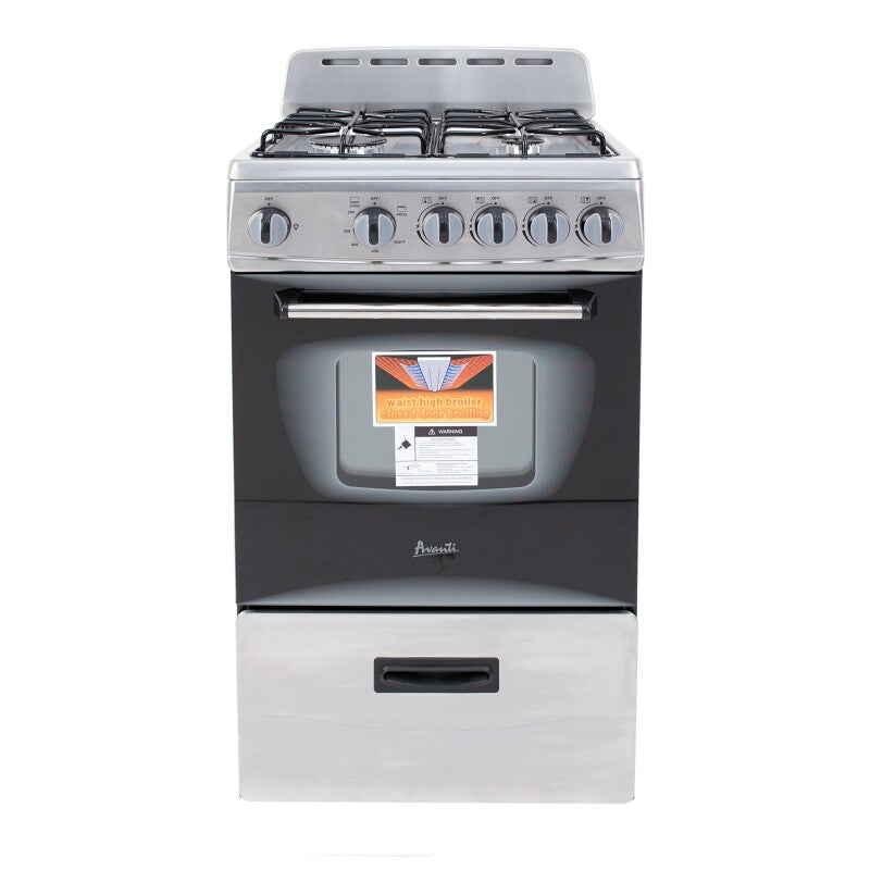 AVANTI Avanti 20" Compact Gas Range Oven - White / 2.1 cu. ft. -  (GR2011CW)