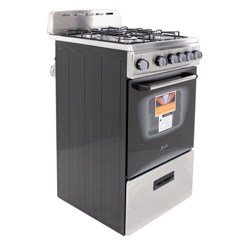 AVANTI Avanti 20" Compact Gas Range Oven - Stainless Steel / 2.1 cu. ft. -  (GR2013CSS)