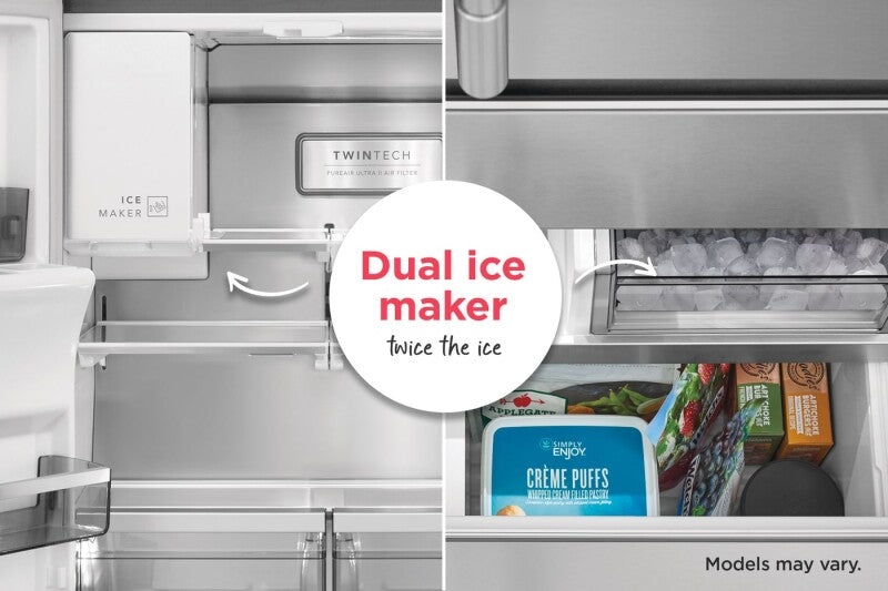 Frigidaire Gallery 23 Cu. Ft. Counter-Depth French Door Refrigerator - Stainless Steel (GRFC2353AF)
