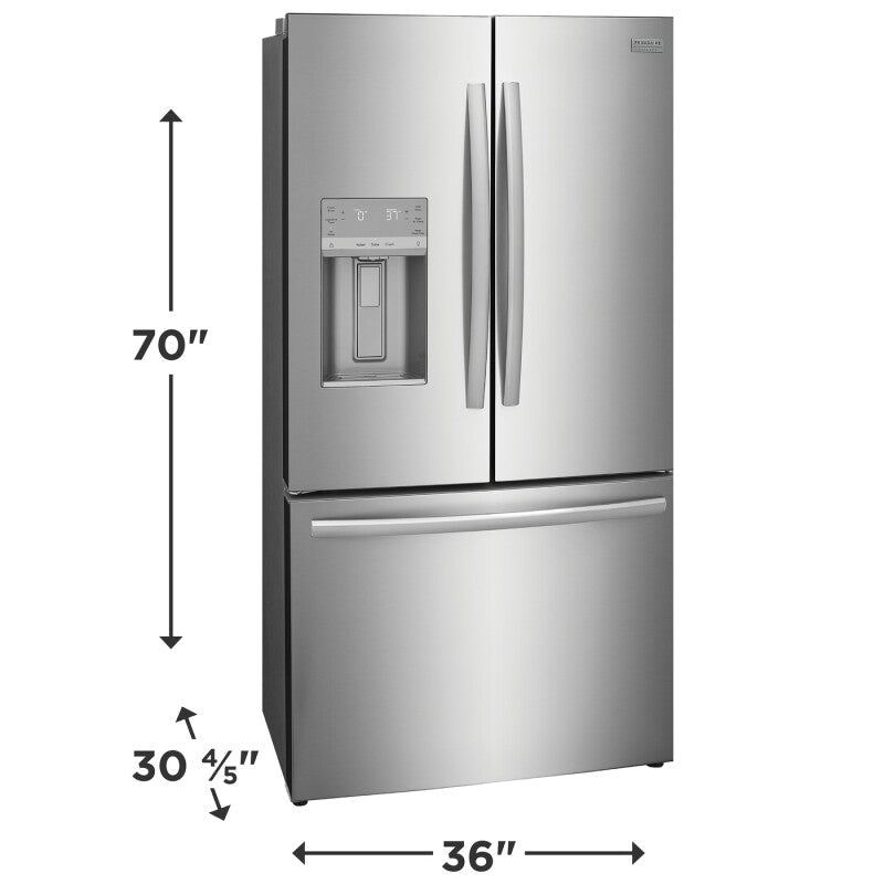 Frigidaire Gallery 23 Cu. Ft. Counter-Depth French Door Refrigerator - Stainless Steel (GRFC2353AF)