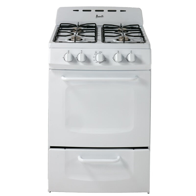 AVANTI Avanti 24" Gas Range Oven - White / 2.6 cu. ft. -  (GRO24P0W)