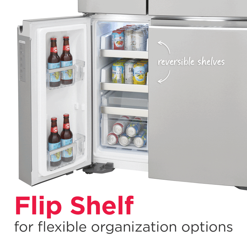 Frigidaire Gallery 22 Cu. Ft. Counter-Depth 4-Door Refrigerator - Stainless Steel (GRQC2255BF)