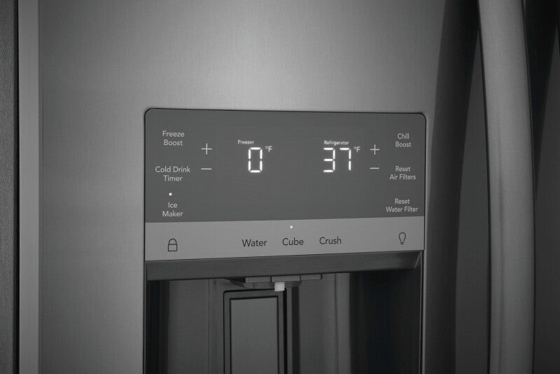 Frigidaire Gallery 22 Cu. Ft. 36" Counter-Depth Side-by-Side Refrigerator - Stainless Steel (GRSC2352AF)