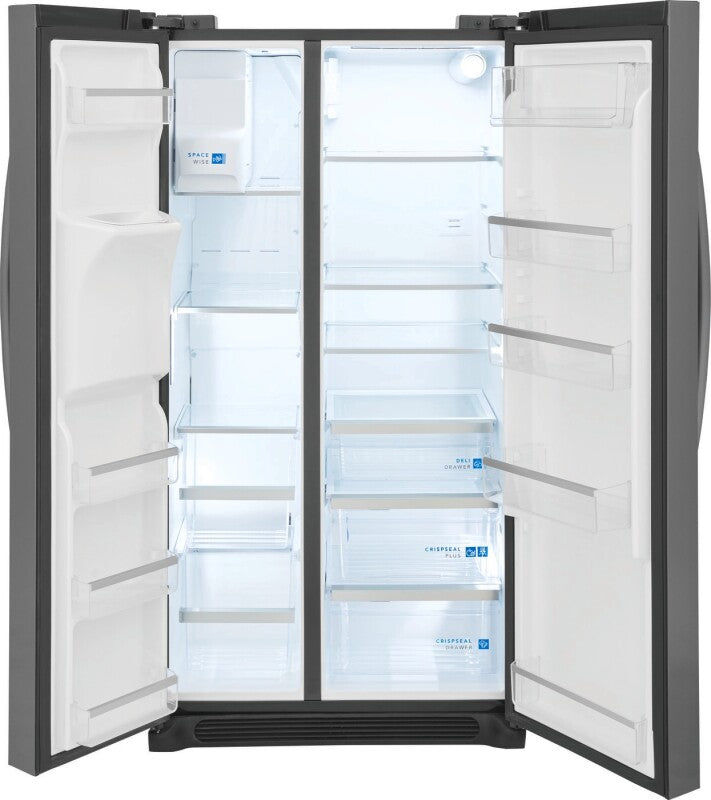 Frigidaire Gallery 22 Cu. Ft. 36" Counter-Depth Side-by-Side Refrigerator - Stainless Steel (GRSC2352AF)
