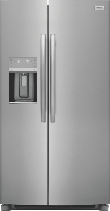 Frigidaire Gallery 26 Cu. Ft. 36" Standard-Depth Side-by-Side Refrigerator - Stainless Steel (GRSS2652AF)