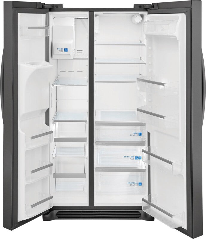 Frigidaire Gallery 26 Cu. Ft. 36" Standard-Depth Side-by-Side Refrigerator - Stainless Steel (GRSS2652AF)