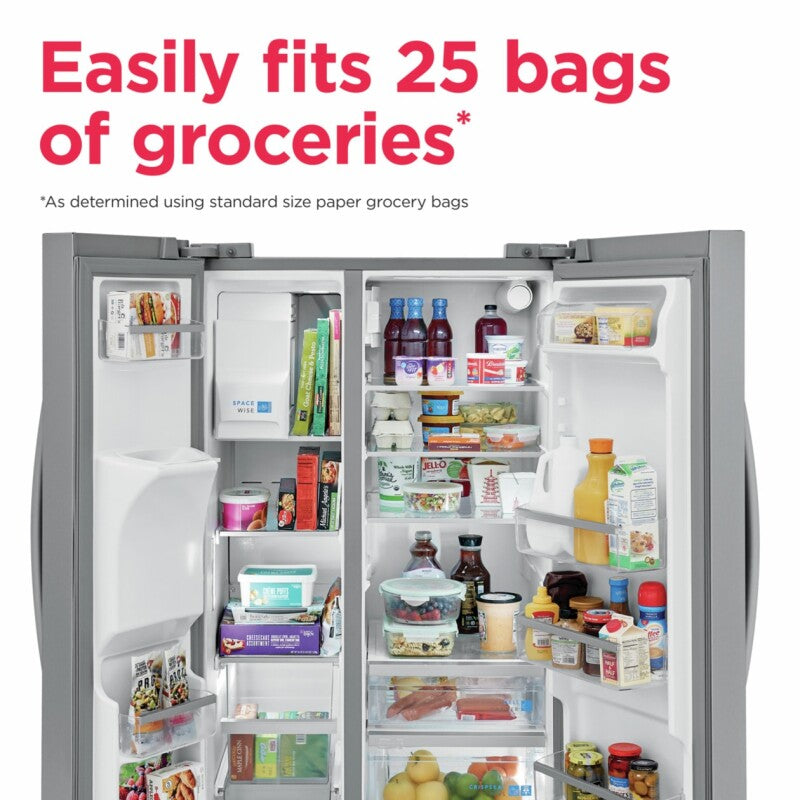 Electrolux 25.6 Cu. Ft. 36" Standard Depth Side by Side Refrigerator - Stainless Steel (GRSS2652AF)