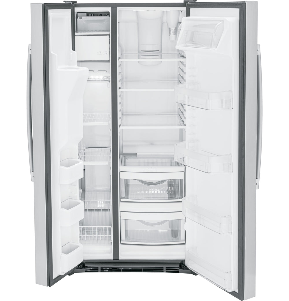 GE 23.0 Cu. Ft. Side-By-Side Refrigerator - Stainless Steel (GSE23GYPFS)