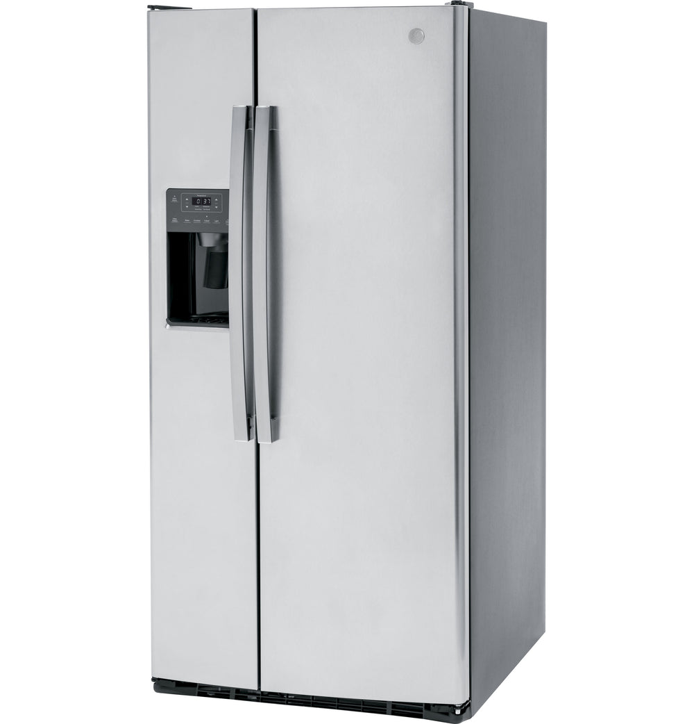 GE 23.0 Cu. Ft. Side-By-Side Refrigerator - Stainless Steel (GSE23GYPFS)