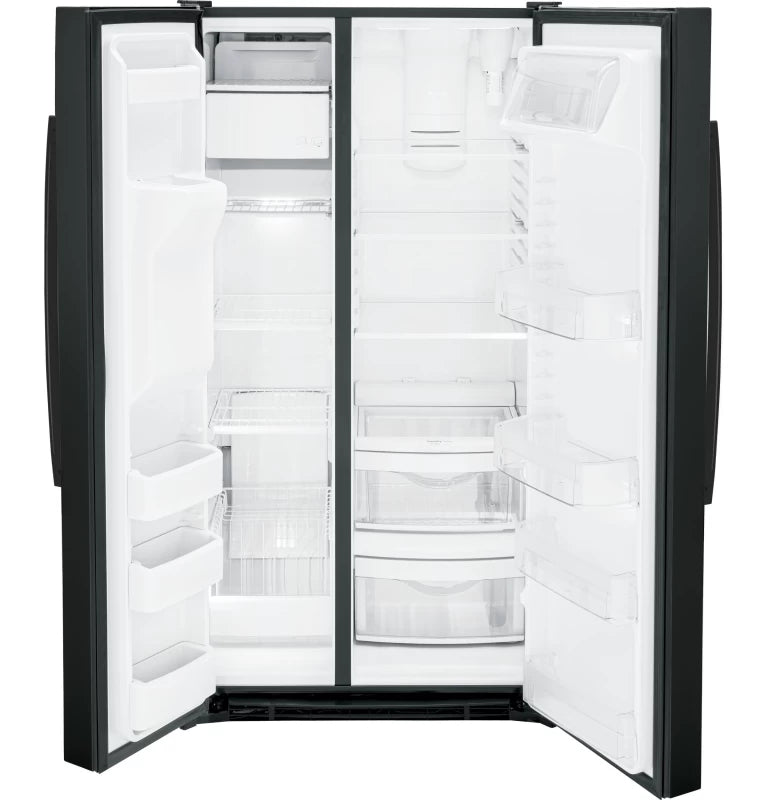 GE 25.3 Cu. Ft. Side-By-Side Refrigerator - Black (GSE25GGPBB)