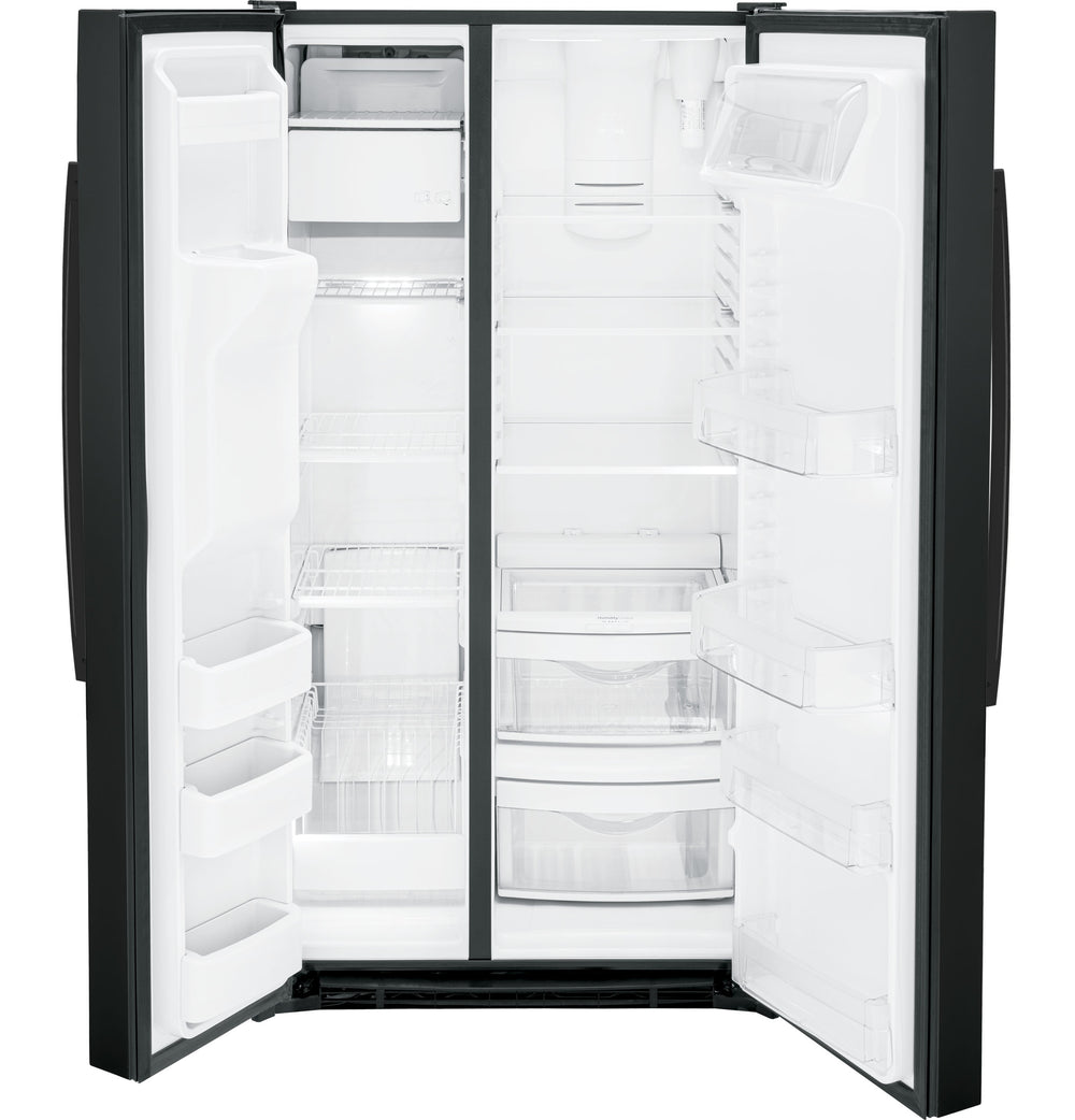 GE 25.3 Cu. Ft. Side-By-Side Refrigerator - Black (GSE25GGPBB)
