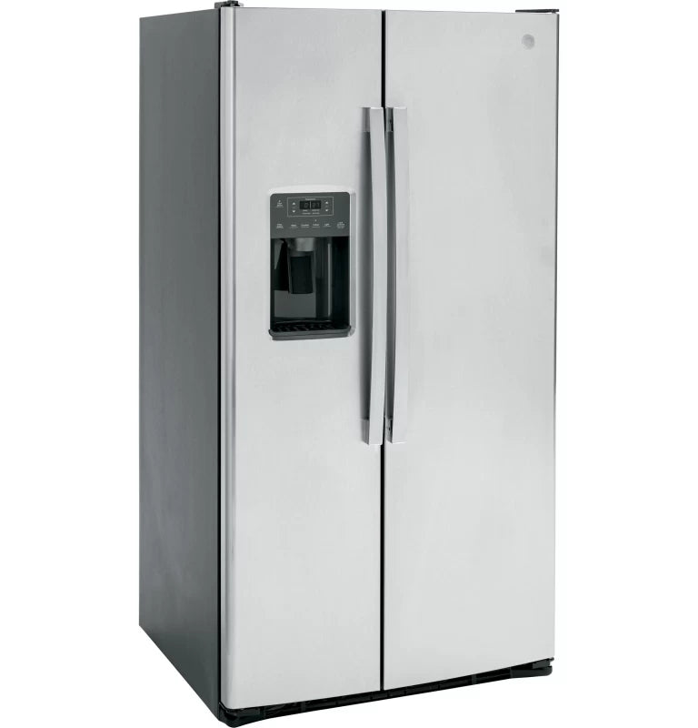 GE 25.3 Cu. Ft. Side-By-Side Refrigerator - Gray (GSE25GYPFS)