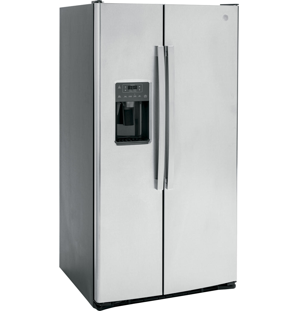 GE 25.3 Cu. Ft. Side-By-Side Refrigerator - Stainless Steel (GSE25GYPFS)