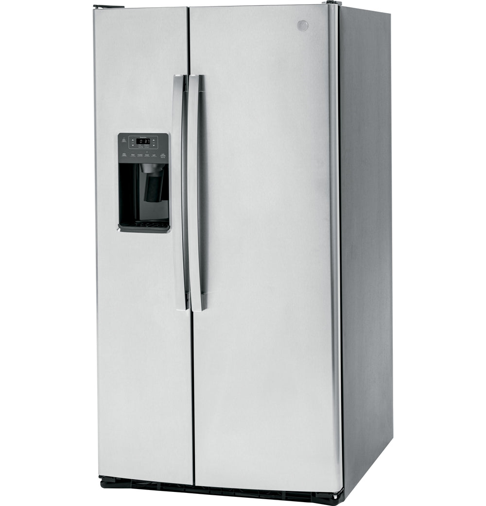 GE 25.3 Cu. Ft. Side-By-Side Refrigerator - Stainless Steel (GSE25GYPFS)